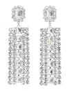 Self-portrait Multi Crystal Droplet Jewelry Silver In Metallic