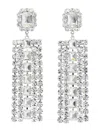 Self-portrait Multi Crystal Droplet Jewelry Silver In Metallic