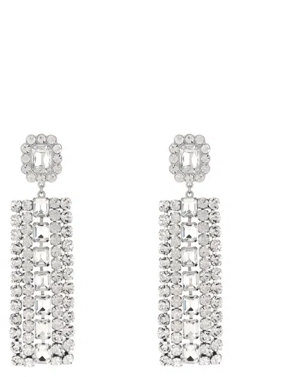 Self-portrait Multi Crystal Droplet Jewelry Silver