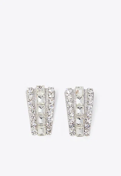 SELF-PORTRAIT MULTI CRYSTALS EARRINGS