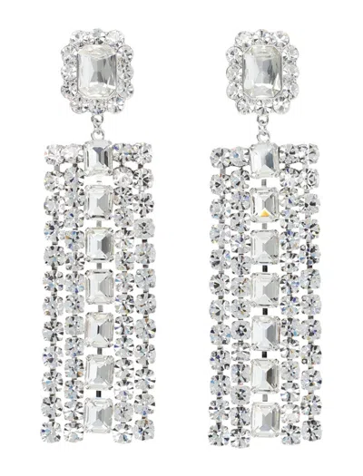 Self-portrait Multi Droplet Earring In Silver