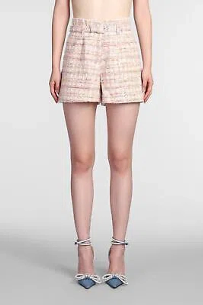 Pre-owned Self-portrait Multicolor Boucle Shorts In Pink