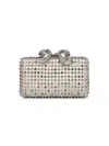 Self-portrait Multicolor Multi Crystal Clutch In Multi