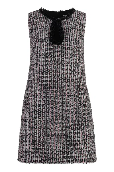 SELF-PORTRAIT SELF-PORTRAIT MULTICOLOR TWEED MINI DRESS