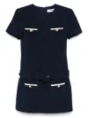 Self-portrait Textured Boucle Mini Dress