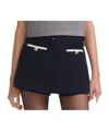 Self-portrait Navy Boucle Culotte Skirt