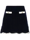 Self-portrait Crochet Mini Skirt