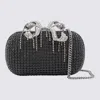 Self-portrait Navy Crystal Clutch