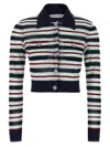 Self-portrait Self Portrait Maglia Navy Striped Viscose