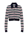 Self-portrait Self Portrait Maglia Navy Striped Viscose In Gray
