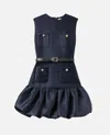 Self-portrait Taffeta Mini Dress With Puffed Skirt