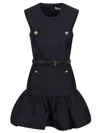 Self-portrait Taffeta Mini Dress With Puffed Skirt In Gold