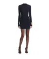 Self-portrait Navy Viscose Knit Mini Dress