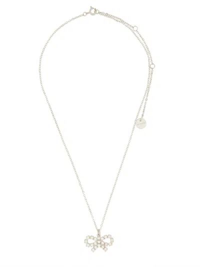 SELF-PORTRAIT NECKLACE WITH BOW