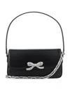 Self-portrait Self Portrait Smooth Leather Baguette Handbag In Black