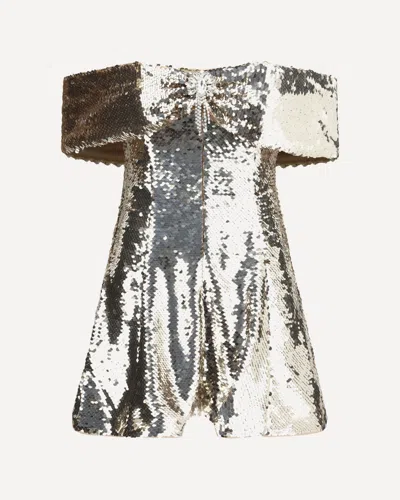 SELF-PORTRAIT OFF-SHOULDER MINI DRESS