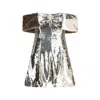 Self-portrait Mini Dress With Sequins In Gold