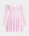Self-portrait Self Portrait Lilac Viscose Blend Dress In Pink