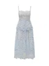 SELF-PORTRAIT ORGANZA MIDI DRESS