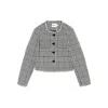 Self-portrait Wool Houndstooth Tailored Jacket Jackets Multicolor In Multi
