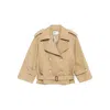 Self-portrait Women Beige Trench Coat In Neutral
