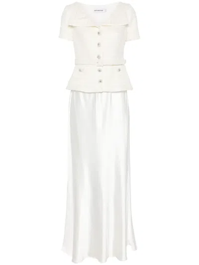 SELF-PORTRAIT PANELLED MAXI DRESS