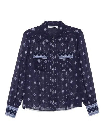 Self-portrait Patterned Chiffon Blouse