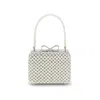 Self-portrait Cream Pearl Embellished Micro Handbag In White