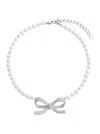 Self-portrait Pearl Bow Necklace