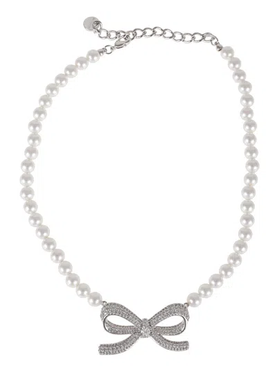 Self-portrait Pearl Bow Necklace
