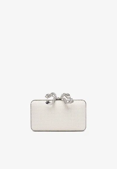 Self-portrait Pearl Box Clutch Bag