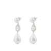 Self-portrait Crystal Droplet Earrings In Not Applicable
