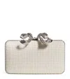 Self-portrait Pearl-embellished Box Clutch Bag In Ivory