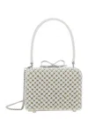 Self-portrait Cream Pearl Embellished Micro Handbag In White