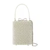 Self-portrait Pearl Embellished Mini Bag - Metal - White In Neutral