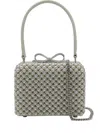Self-portrait Pearl-embellished Tote Bag In Gray