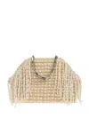 Self-portrait Pearl-embellished Tote Bag In Neutrals