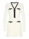 Self-portrait Vestido Midi - Blanco In White