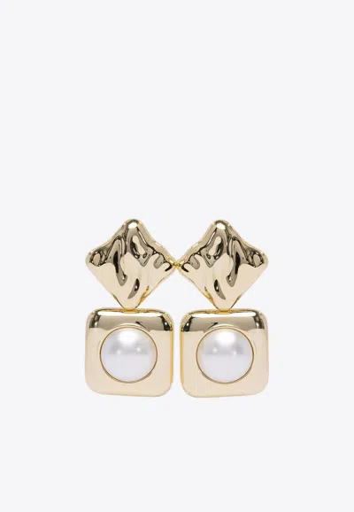 Self-portrait Pearl Tiered Earrings