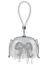 Self-portrait Pearl Top Handle Clutch Bag In White
