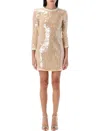 Self-portrait Mini Dress With Pearl Trim And Sequins