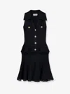Self-portrait Pointelle-knit Sleeveless Mini Dress