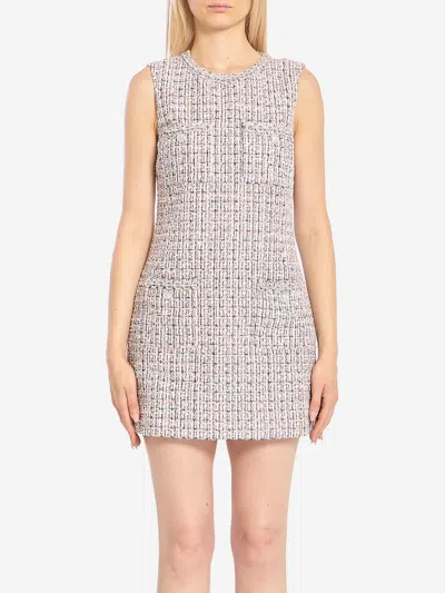SELF-PORTRAIT PINK BOUCL MINI DRESS