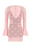 Self-portrait Self Portrait Women Pink Crochet Mini Dress In Pink