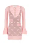 Self-portrait Self Portrait Women Pink Crochet Mini Dress In Pink
