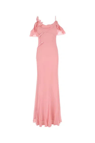 Self-portrait Pink Georgette Dress