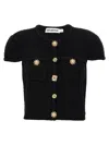 Self-portrait Crystal Embellished-buttons Cardigan