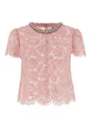 Self-portrait Pink Lace Top