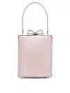 Self-portrait Bow Detail Box Shape Metal Frame Top Handle In Pink