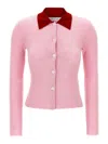 Self-portrait Self Portrait Women Wool Cardigan With Contrasting Collar